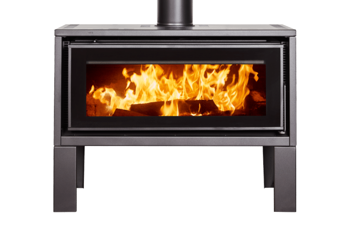 Wood stove with transparent background