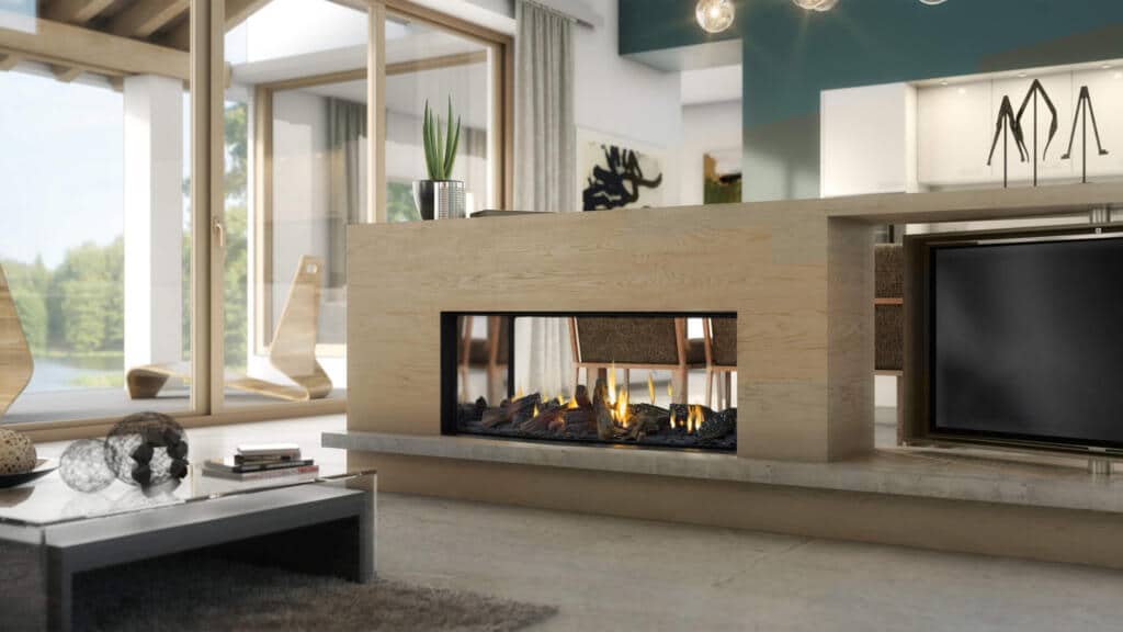 Escea DS1150 Frameless Single or Double Sided Fireplace - Image 6