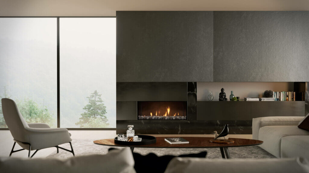 Escea DS1150 Frameless Single or Double Sided Fireplace