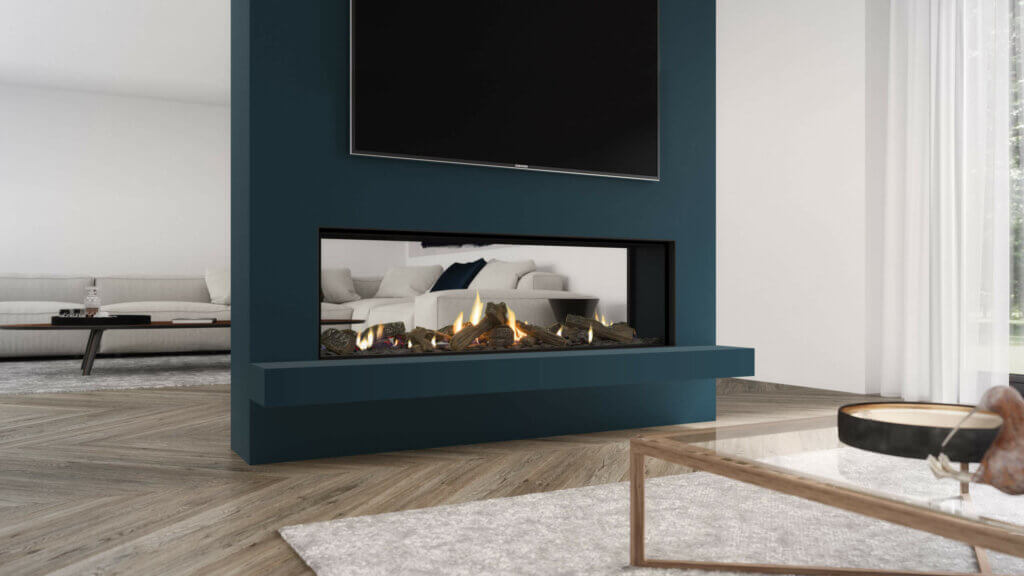 Escea DS1400 Frameless Single or Double Sided Fireplace