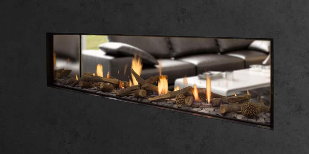 Escea DS1650 Frameless Single or Double Sided Fireplace