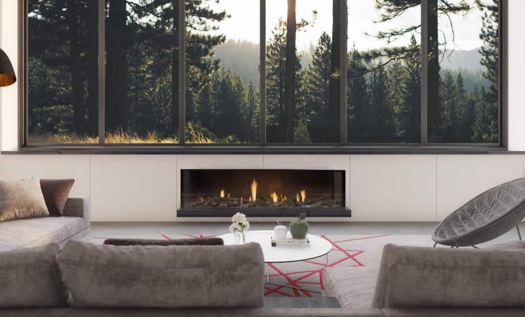 Escea DS1650 Frameless Single or Double Sided Fireplace - Image 4