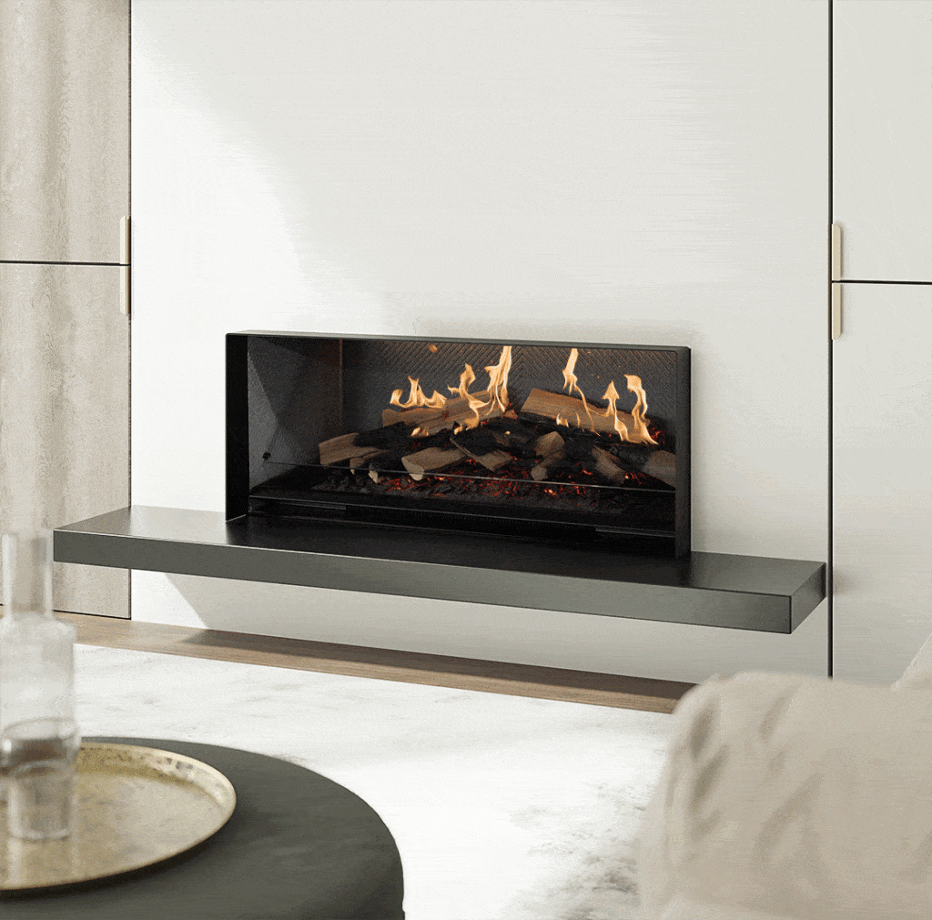 Escea LE1000 - Inbuilt Holographic Electric Fireplace