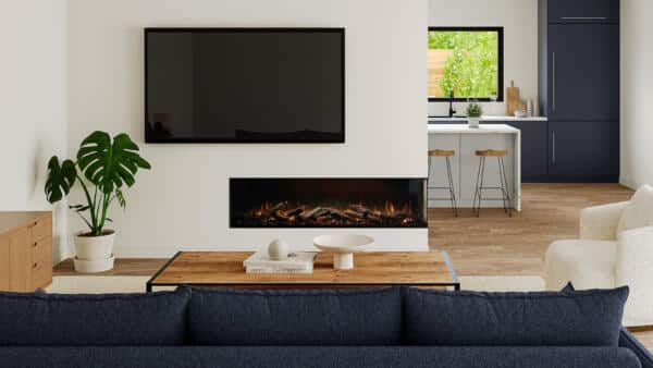 Multi 65 Corner Right Electric fireplace